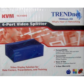 Видеосплиттер TRENDnet KVM TK-V400S (4-Port) в Восточный, разветвитель видеосигнала TRENDnet KVM TK-V400S (Восточный)