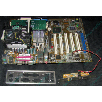 Материнская плата Asus P4PE (FireWire) с процессором Intel Pentium-4 2.4GHz s.478 и памятью 768Mb DDR1 Б/У (Восточный)