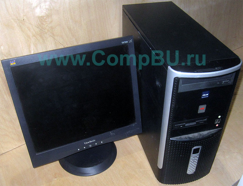 Комплект: одноядерный компьютер Intel Pentium-4 с 1Гб памяти и 17 дюймовый ЖК монитор (Восточный)